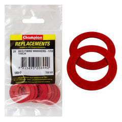Champion - WASHERS-FLAT-FIBRE-7/8" x 1-3/8" x 1/32"-RED | C825-13