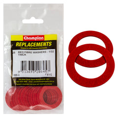 Champion - WASHERS-FLAT-FIBRE-1" x 1-1/2" x 1/32"-RED | C825-14