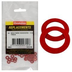 Champion - WASHERS-FLAT-FIBRE-1/8" x 5/16" x 1/32"-RED | C825-1