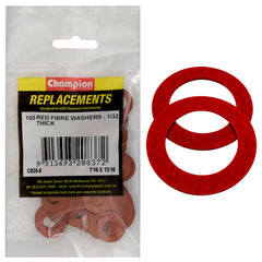 Champion - WASHERS-FLAT-FIBRE-7/16" x 13/16" x 1/32"-RED | C825-6