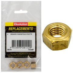 Champion - Manifold Nuts - Brass - 7/16" UNF | C95-16