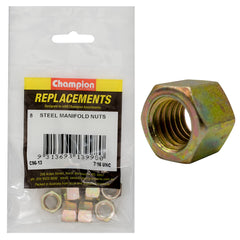 Champion - Hex Manifold Nuts - Steel - 7/16" - UNC | C96-13