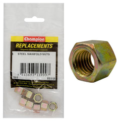 Champion - Hex Manifold Nuts - Steel - M10 x 1.5mm | C96-15