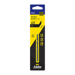 4.0mm Jobber Drill Bit Carded - Black Series 4.0mm Jobber