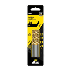 4mm Jobber Drill Bit - Gold Series 10 pce Trade Pack 4mm Jobber