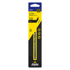 5.0mm Jobber Drill Bit Carded - Black Series 5.0mm Jobber