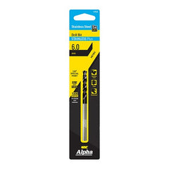 Alpha 1.0mm Stainless Plus Metric Drill Bit Carded 2 Pack