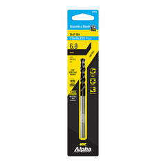 6.8mm Stainless Plus Metric Drill Bit | Carded 6.8mm Stainless