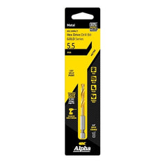 Alpha - Gold Series Hex Shank Quick Release Drill Bits - Various Sizes | C9QRM020