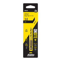 Alpha - ONSITE Plus Impact Step Tip Drill Bit - Various Sizes | C9STQRM030