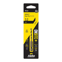 Alpha - ONSITE Plus Impact Step Tip Drill Bit - Various Sizes | C9STQRM030