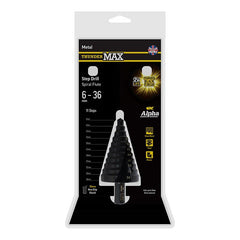ThunderMax Step Drill Spiral Flute 6-36mm Metric Carded ThunderMax Step