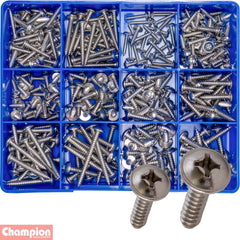 Champion - Stainless Steel Mushroom Head Self-Tapping Screw Kit | CA1825