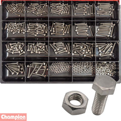 Champion - Metric Small Set Screw & Nut Stainless Steel Master Kit | CA1872