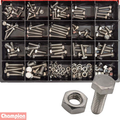 Champion - Metric Large Set Screw & Nut Stainless Steel Master Kit | CA1873