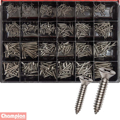Champion - Metric Self Tapping Screw Countersunk Phillips Stainless Steel Master Kit | CA1896