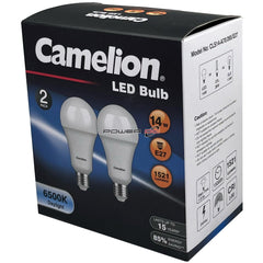 Power DC - Camelion Led Light Globe 14W 240V Edison 2pk - Daylight 6500K | CACLS14E27D/2