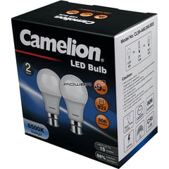 Power DC - Camelion Led Light Globe 9W 240V Bayonet 2pk - Daylight 6500K | CACLS9B22D/2