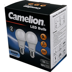Power DC - Camelion Led Light Globe 9W 240V Edison 2pk - Daylight 6500K | CACLS9E27D/2