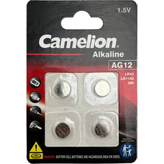 Power DC - CAMELION Alkaline LR43/Ag12 4Pc | CALR43/4CS