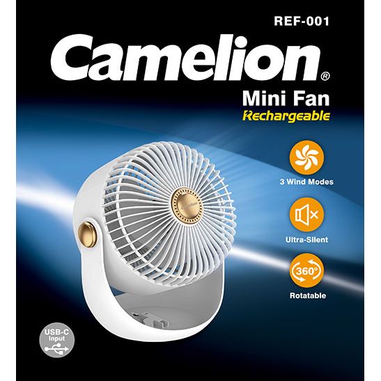 Power DC - Camelion Rechargeable Mini Fan | CARF001