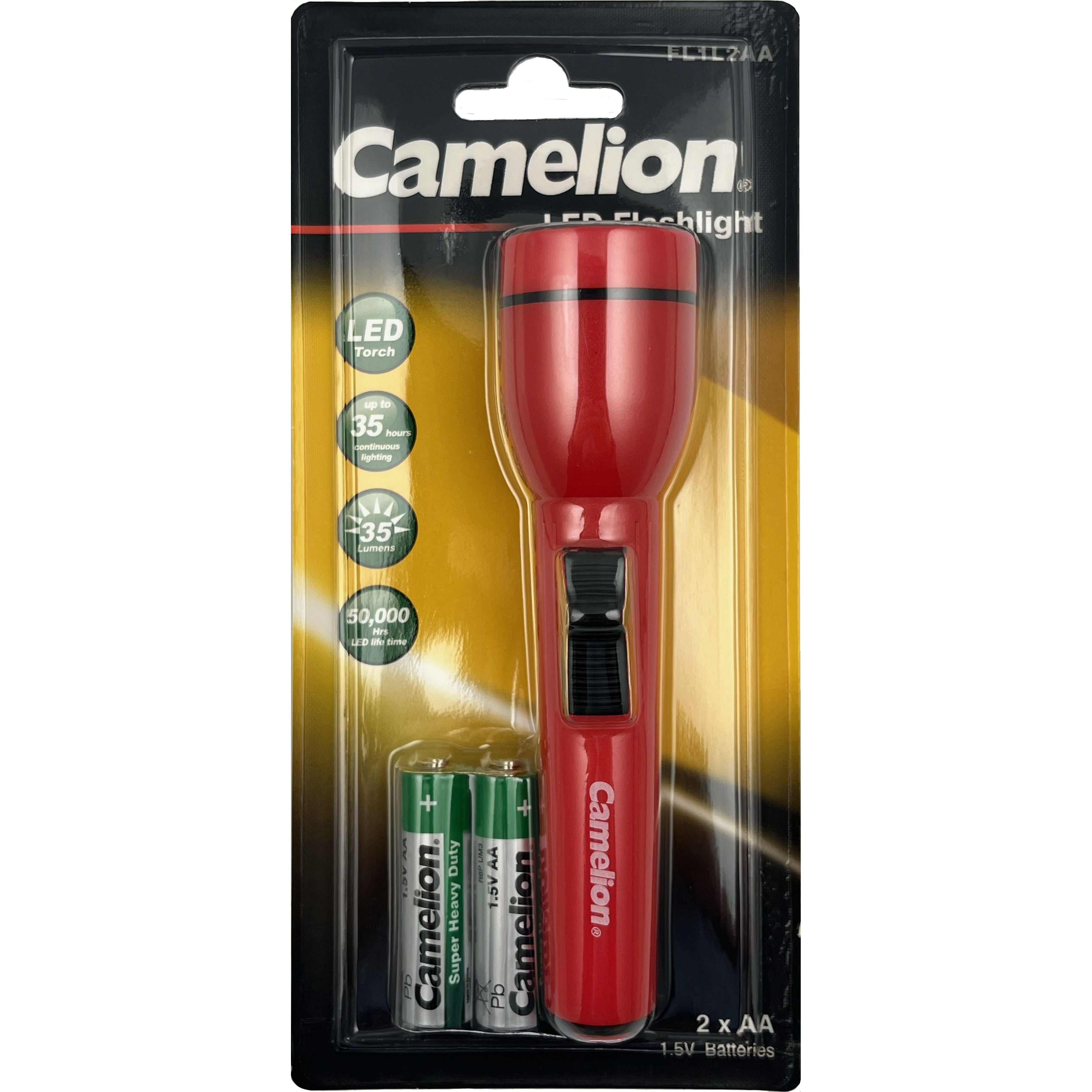 Power DC - Camelion Torch 35Lm Led 2XAA Bp1 | CATFL2AA
