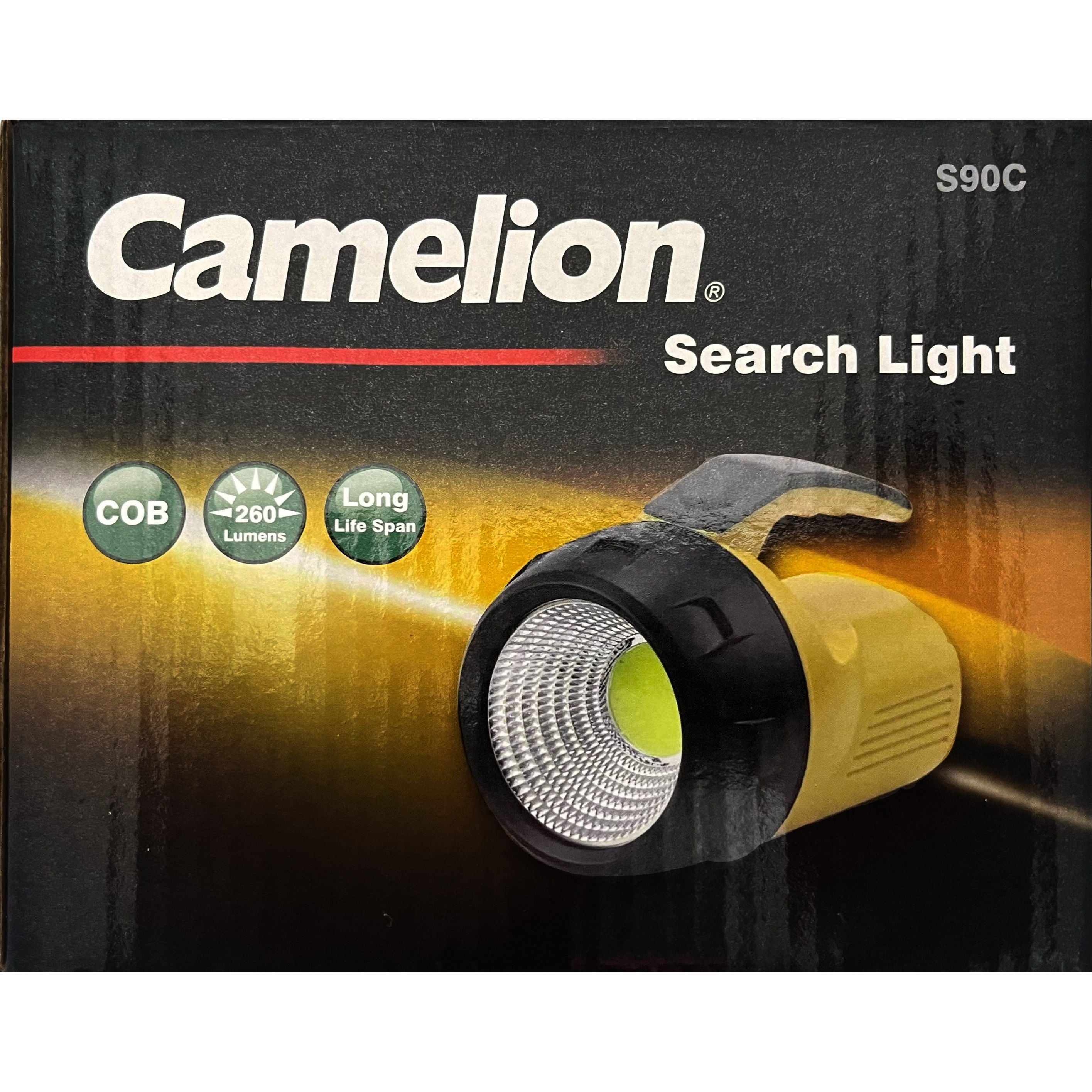 Power DC - Camelion Search Light 3W Cob Torch Inc AA Batteries | CATS90C