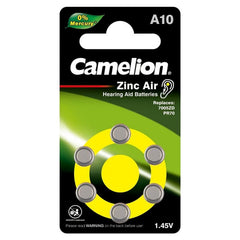 Power DC - CAMELION A10 Zinc Air 1.45V 6Pc | CAZA10