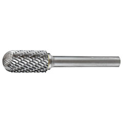 ITM - HOLEMAKER CARBIDE BURR CYLINDRICAL RADIUS END 5/16" X 3/4" HEAD 1/4" SHANK DC | CB-SC2