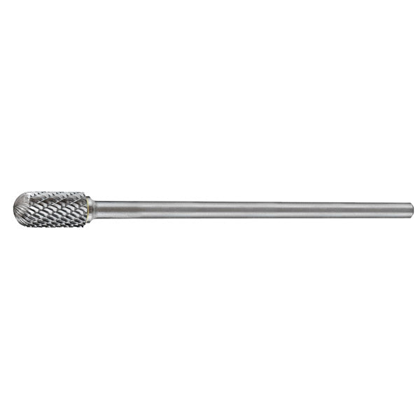 ITM - HOLEMAKER CARBIDE BURR CYLINDRICAL RADIUS END 1/2" X 1" HEAD 1/4" X 6" SHANK DC | CB-SC5L6