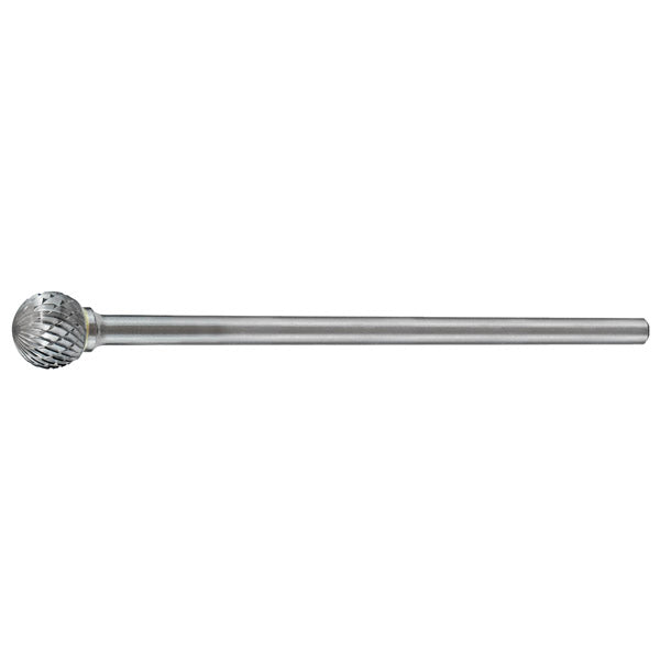 ITM - HOLEMAKER CARBIDE BURR, BALL SHAPE, 3/8" DIAMETER, 1/4" X 6" EXTENDED SHANK, DC | CB-SD3L6