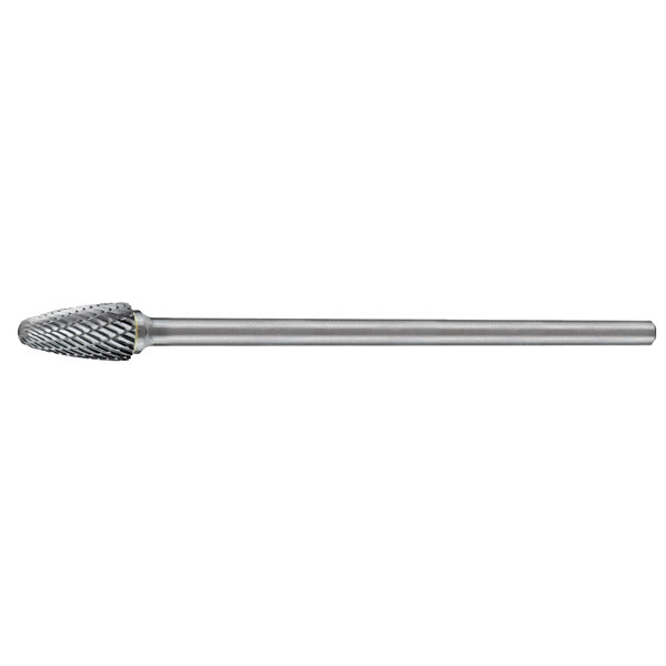 ITM - HOLEMAKER CARBIDE BURR, TREE SHAPE RADIUS END, 1/2" X 1" HEAD, 1/4" X 6" EXTENDED SHANK, DC | CB-SF5L6