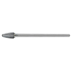 ITM - HOLEMAKER CARBIDE BURR, TREE SHAPE RADIUS END, 1/2" X 1" HEAD, 1/4" X 6" EXTENDED SHANK, DC | CB-SF5L6