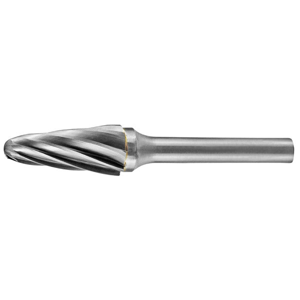 ITM - HOLEMAKER CARBIDE BURR, TAPERED RADIUS END, 1/2" X 1-1/8" HEAD, 1/4" SHANK AC | CB-SL4-AC