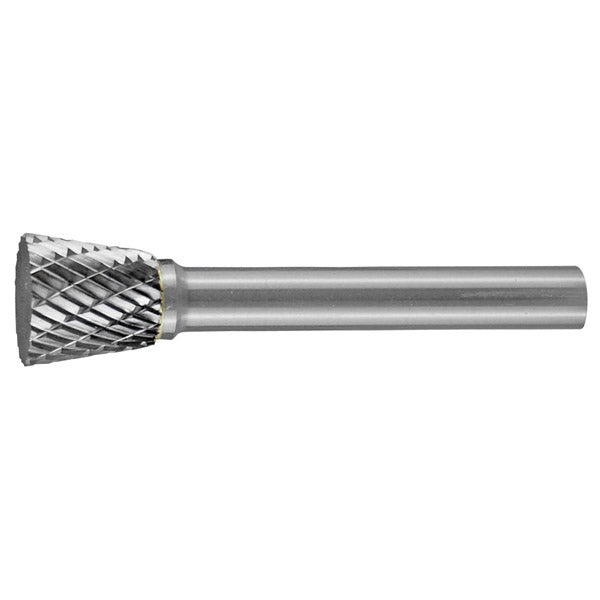 ITM - HOLEMAKER CARBIDE BURR, INVERTED CONE SHAPE 1/2" X 1/2" HEAD, 1/4" SHANK DC | CB-SN4