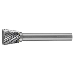ITM - HOLEMAKER CARBIDE BURR, INVERTED CONE SHAPE 1/2" X 1/2" HEAD, 1/4" SHANK DC | CB-SN4