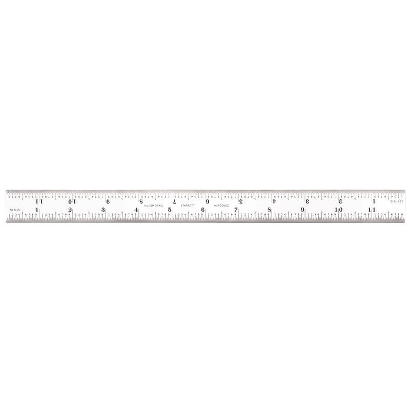 Starrett - 12in Blade 16R Grad Satin Chrome | CB12-16R