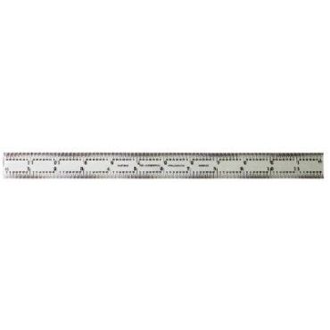 Starrett - 18in Blade 16R Grad Satin Chrome | CB18-16R