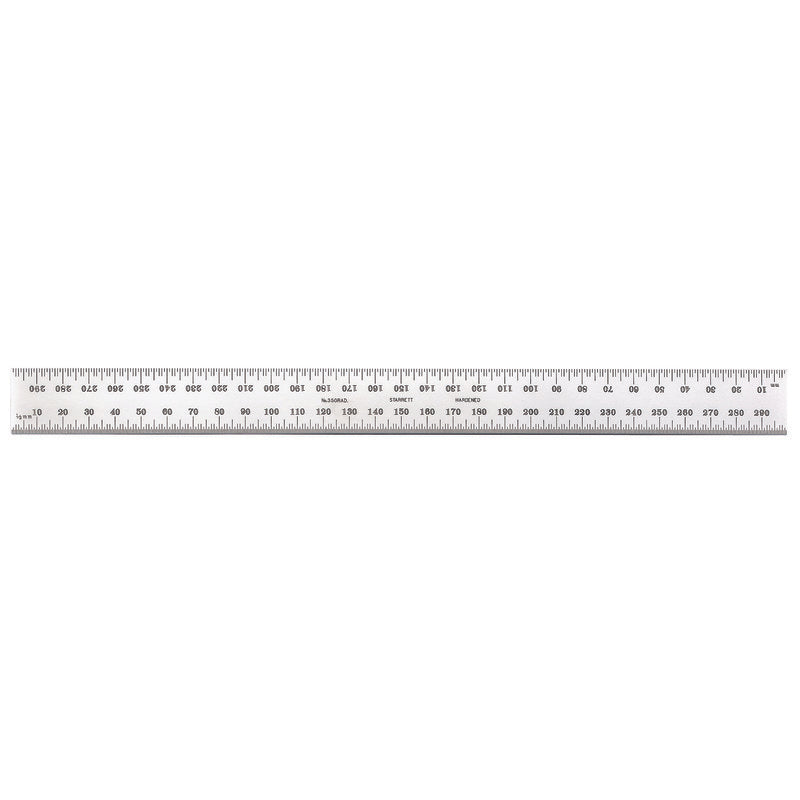 Starrett - 300mm Blade Satin Chrome - Metric Graduated | CB300-35