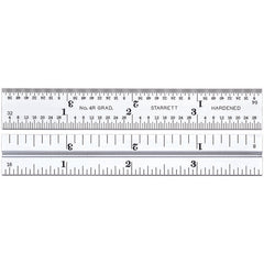 Starrett - 4in Blade 4R Grad Satin Chrome | CB4-4R