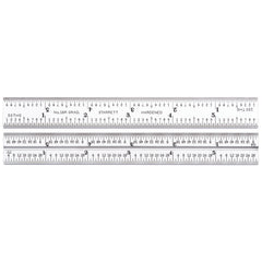 Starrett - 6in Blade 16R Grad Satin Chrome | CB6-16R