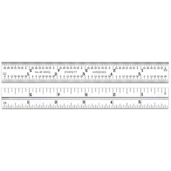 Starrett - 6in Blade 4R Grad Satin Chrome | CB6-4R