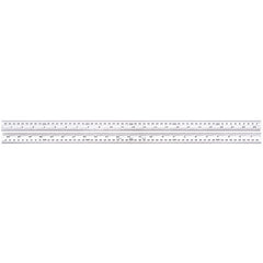 Starrett - 600mm Blade Satin Chrome Inch & MM | CB600-36