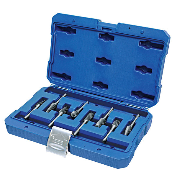 ITM - HOLEMAKER CARBIDE BURR SET, 6MM SHANK, 8PCE SA5, SC5, SD5, SE5, SF5, SG5, SL4, SM5 | CB6M-SET-13