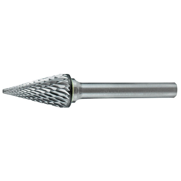 ITM - HOLEMAKER CARBIDE BURR, CONE SHAPE, 3/8" X 3/4" HEAD, 6MM SHANK DC | CB6M-SM4