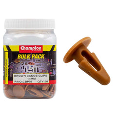 Champion - Canoe Clips :brown Length:16.8mm Hole:6.6 to 7.8mm Head:14mm | CBP07