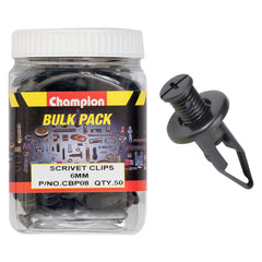Champion - Scrivet Type :black Length:18mm Hole:6mm Head:15mm | CBP08