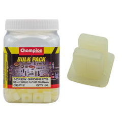 Champion - SCREW GROMMETS :WHITE SCREWS SIZE: 4.2mm HOLE:7 x 7mm HD:M10 x 10mm | CBP12