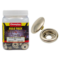 Champion - Stud Buttons - 1/4" - Face & Female | CBP151