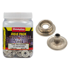 Champion - Button Studs - 1/4" - Spike & Male | CBP152